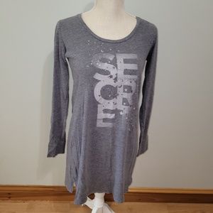 Victoria's Secret Gray Sleep Shirt